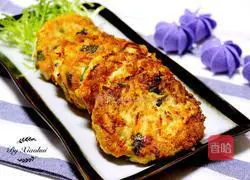 Illustration of how to make shrimp tofu cake 8