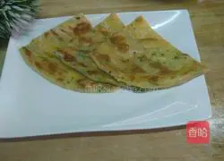 Illustration of how to make scallion pancakes 12