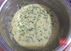 Illustration of how to make chive egg pancake 4