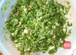 Illustration of how to make coriander meatloaf 6