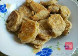 Illustration of how to make fruity lotus root cake 13