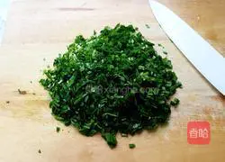 Illustration of how to make chive egg pancake 2