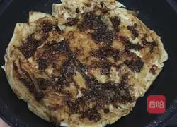 Illustration of making sauce-flavored pancake 10