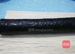 Illustration of how to make meat floss and ham sushi 6