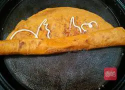 Carrot and Egg Burrito Recipe Illustration 6