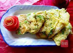 Bitter melon Illustration of making omelette 8