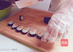Illustration of how to make sushi 4