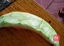 Watermelon skin egg pancake recipe 1