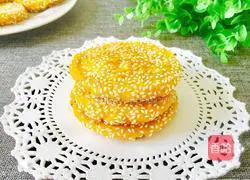 Recipe for making sesame pumpkin cake with bean paste filling (electric pancake version) 1