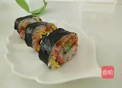 Simple sushi recipe illustration 9