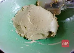 Illustration of how to make matcha cheese jelly cake 6