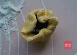 Illustration of how to make fried pumpkin cake 9