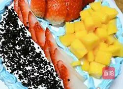 Illustration of how to make fruit cream cake 8