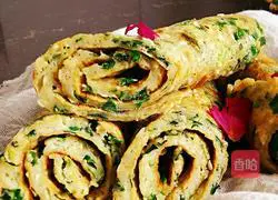 Illustration of how to make shrimp skin and chive burritos 13