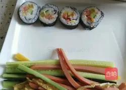 Illustration of how to make delicious casual sushi 3