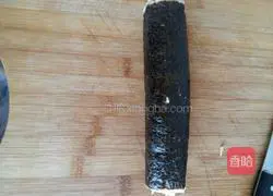 Illustration of how to make sushi 10