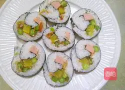 Illustration of how to make sushi 6