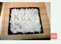 Illustration of how to make sushi 2