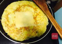 Illustration of how to make matsutake cheese omelette 3
