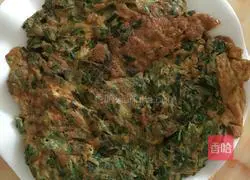 Illustration of how to make chive egg pancake 6