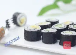 mini Illustration of how to make seaweed sushi rolls 12