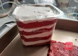 Red Velvet Strawberry Cream Cake Box Recipe Illustration 14