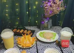 Illustration of how to make ham burrito 7