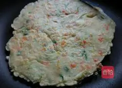 Illustration of how to make three-color cake 11