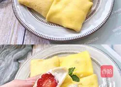 Oven-free‼ ️0 Illustration of how to make the high-looking strawberry pancake without failure 11