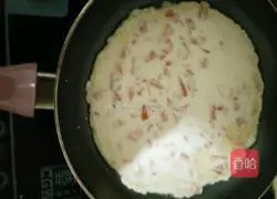 Illustration of how to make tomato egg pancake 6