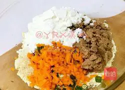 Pig Illustration of how to make liver tofu cake 5