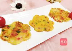 Tomato Banana Egg Pancake Recipe Illustration 10