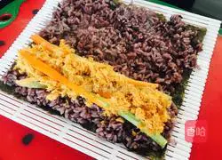 Medium-flavored snail meat floss Illustration of how to make sushi 5