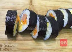 Illustration of how to make fruit and vegetable sushi 13