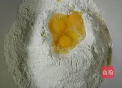 Illustration of how to make hot noodle cakes 1