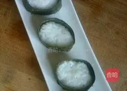 Illustration of how to make fish roe sushi 6