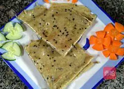 Mung bean black sesame egg cake Practice illustration 3