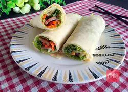 Illustration of how to make burritos 17