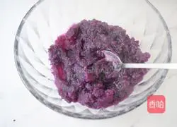 Milk Purple Sweet Potato Cake Recipe Illustration 5