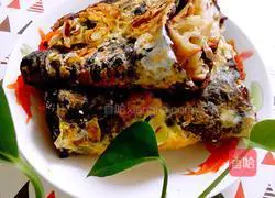 Illustration of how to make breakfast pancakes and fruits 12