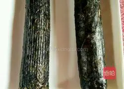 Illustration of how to make sweet potato and glutinous rice sushi 9