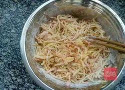 Potato and carrot shredded cake recipe 5