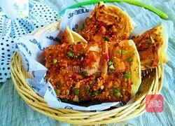 Illustration of making sauce-flavored pancakes 23