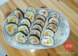 Illustration of homemade sushi 5