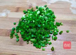 Illustration of how to make green onion egg pancake 2