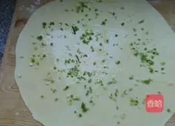 Chopped green onion Illustration of how to make cakes 3