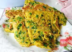 Leek and Egg Pancake Recipe Illustration 6