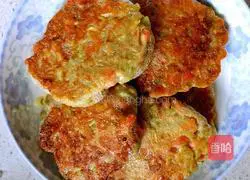 Eggplant, ham and egg pancakes Illustration of how to do it 10