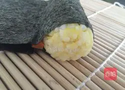 Illustration of how to make duck sushi 9