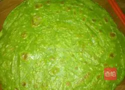 Illustration of how to make spinach egg pancake 6